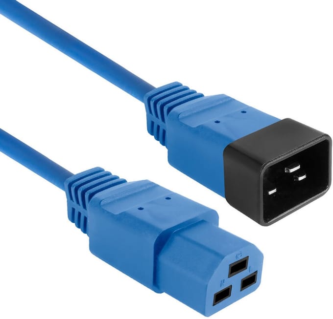 ACT Netsnoer C20 - C21 IEC60320 blauw 2 m AK5367