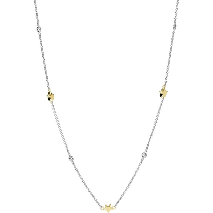 Fossil Damesketting Zilver - Zilverkleurig