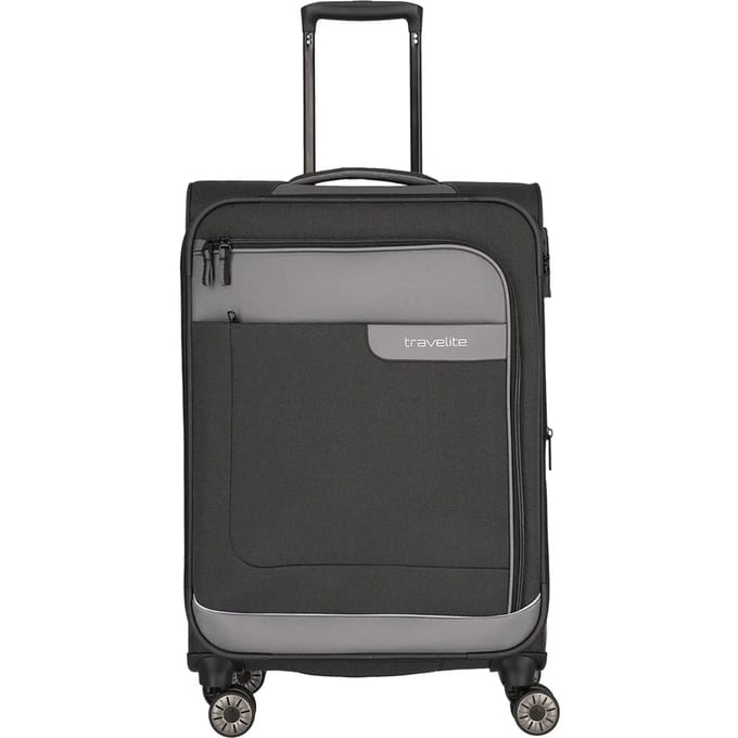travelite VIIA 4W Trolley Slate Grijs 67cm
