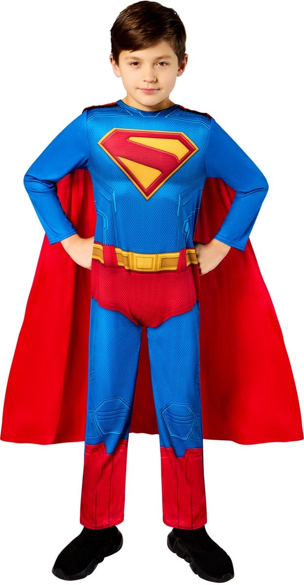 Superman Kinderkostuum - Rubies - Maat 9-10 Jaar