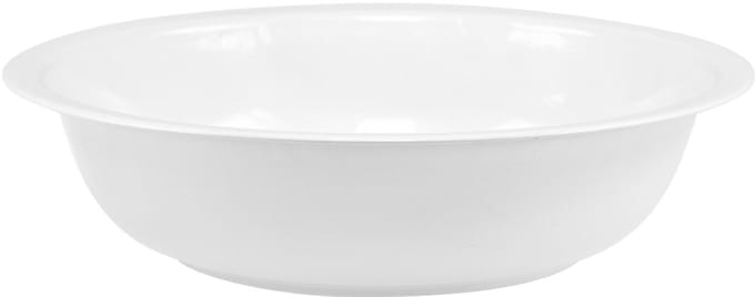 Metalen kom, wit geëmailleerd, Ø29cm, H7,5cm