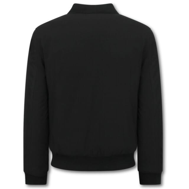 Winterjassen Heren - Nette Bomberjack Heren - Baseball Jacket - Tussenjas Heren - 8862 - Zwart