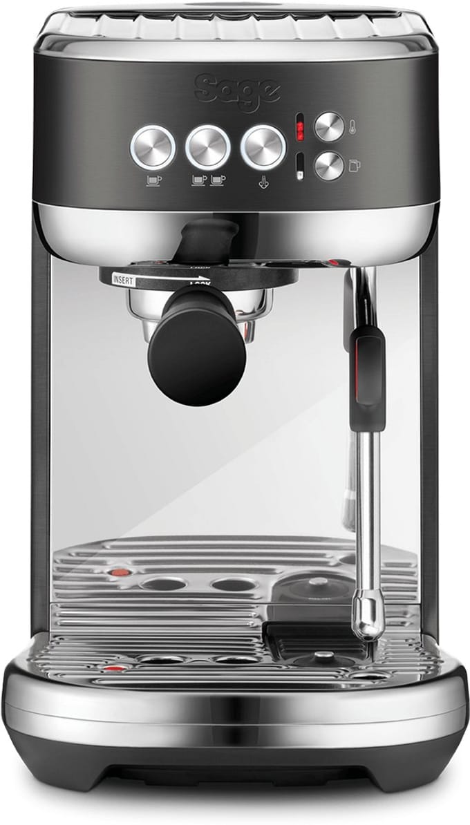 Sage SES500BST the Bambino Plus Black Stainless Steel Pistonmachine