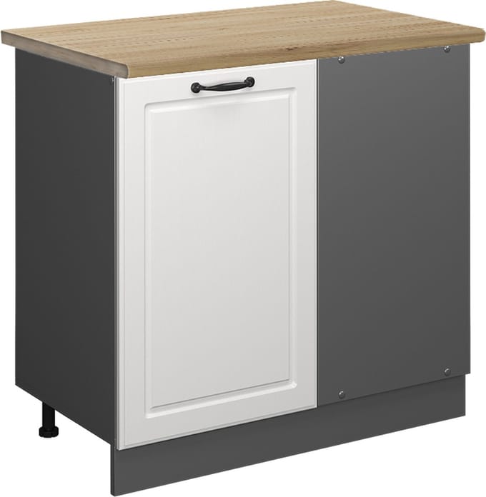 Vicco R-Line Hoekkast – 86 cm, WB Eik Wit Landhuis