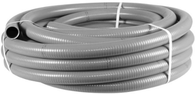 Zwembadslang 55x63mm 5bar 25 meter - grijs