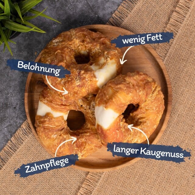 10 kg Lyra Pet® kauwringen met kipfiletreepjes
