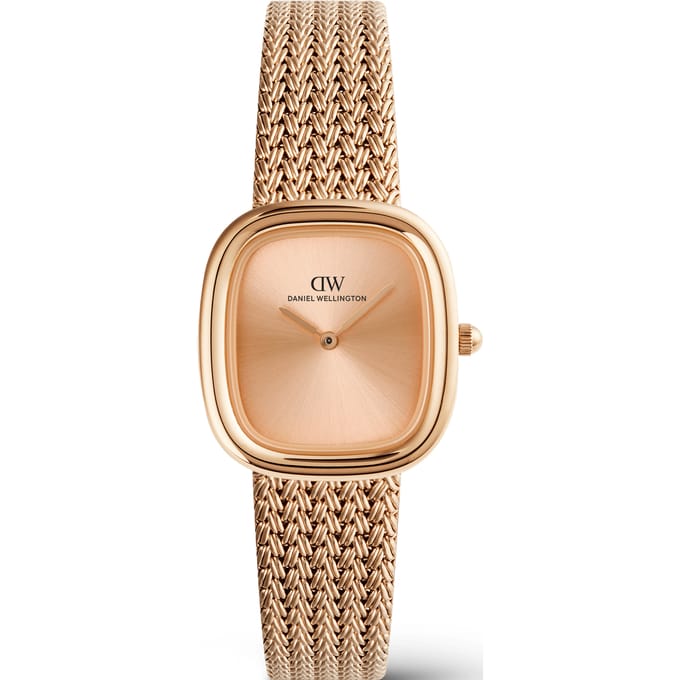 Daniel Wellington DW Watch Margot Braided Mesh Unitone Rose Gold 24mm