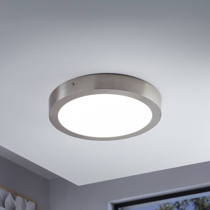 EGLO connect Fueva-C plafondlamp rond 30cm nikkel