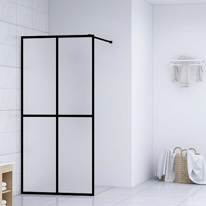 vidaXL - Inloopdouchewand - 80x195 - cm - mat - gehard - glas