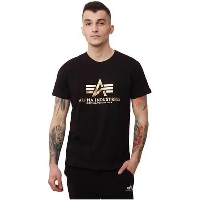 T-shirt Alpha Industries Basic Foil Print