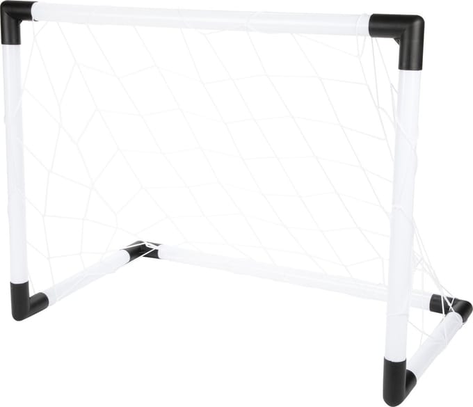 ADRENIX Voetbaldoel - wit/zwart - kunststof - 64 x 49 x 35 cm