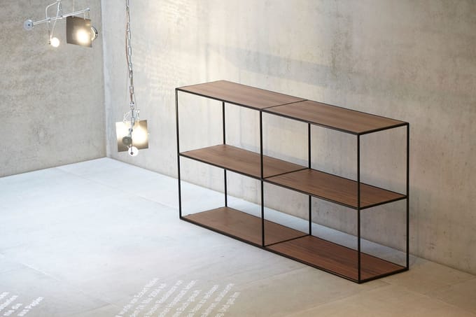 Jan Kurtz - Home aanbouwelement - M - verchroomd - eiken - bruin