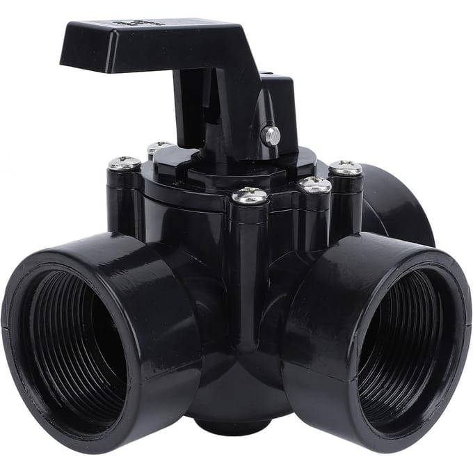 Zwembad Omstelklep G1?1/2in ABS Drieweg Positieve Afdichting Wateromleidklep voor 4517
