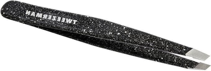 40ste Verjaardag Slant Pincet - Afgestoft Onyx