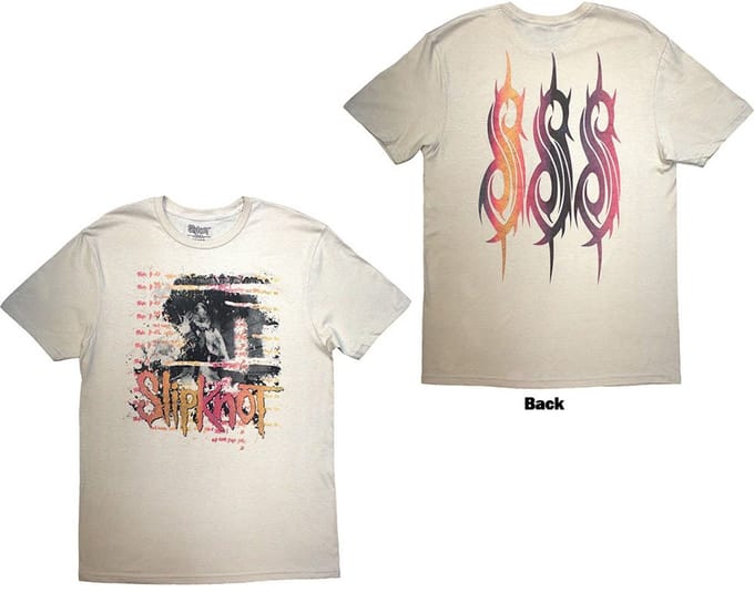 Slipknot - 25th Anniversary Inlay Heren Tshirt - M - Creme