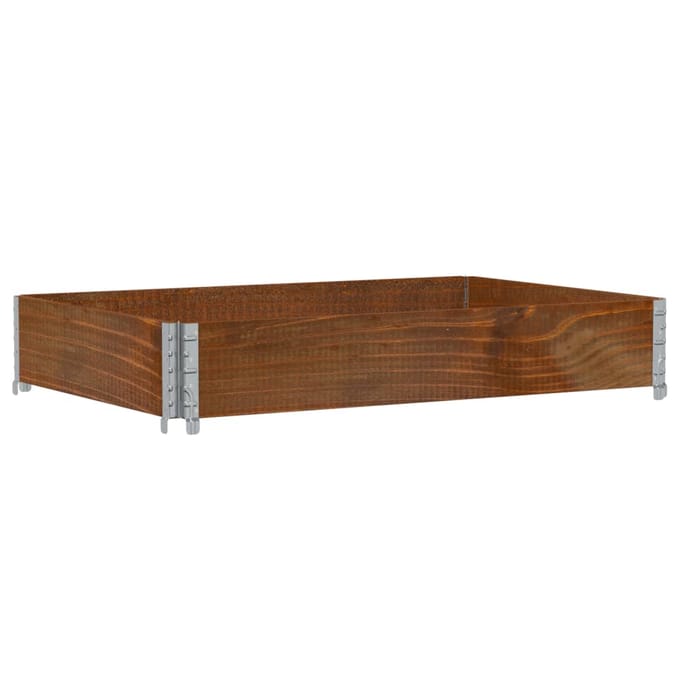 vidaXL - Plantenbak - 120x80 - cm - massief - grenenhout - bruin
