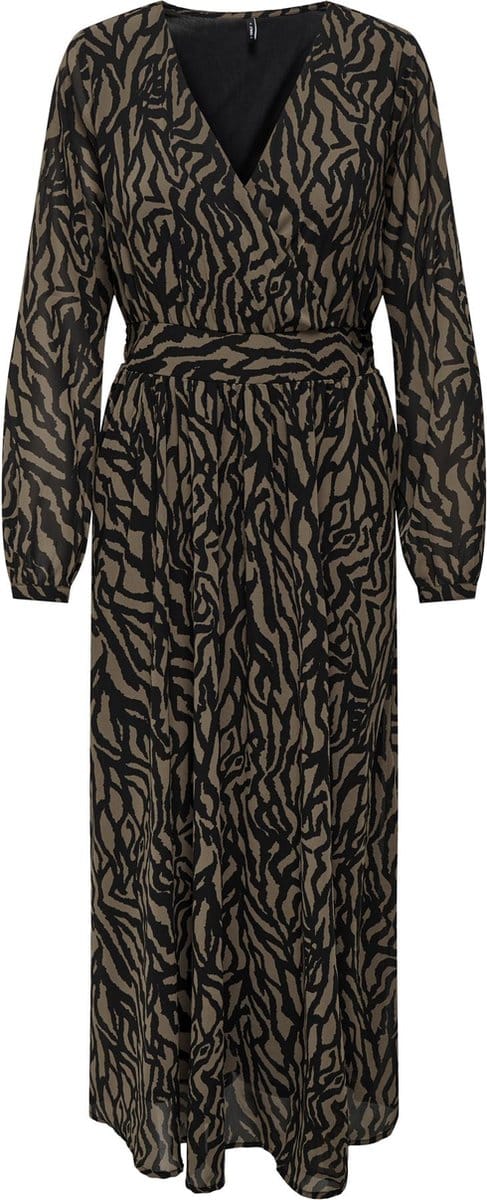 ONLY - ONLSTAR LIFE L/S CARA LONG DRESS PTM - Dames - Maxi jurken