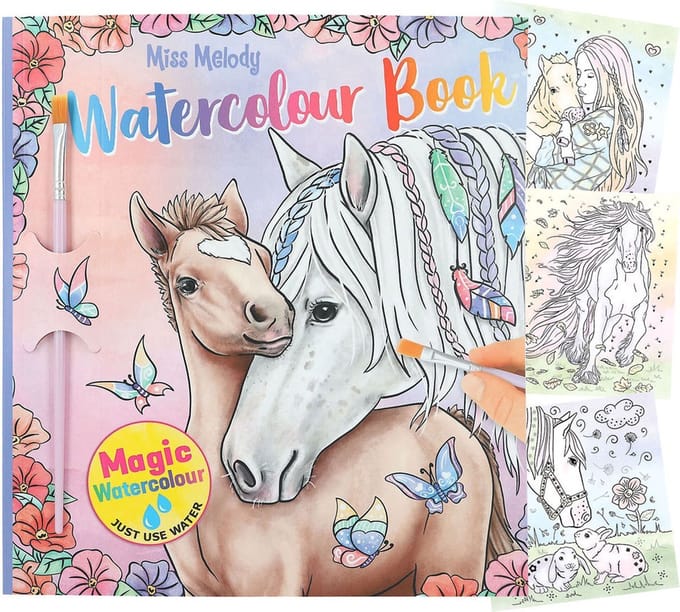 Depesche - Miss Melody paarden water kleurboek
