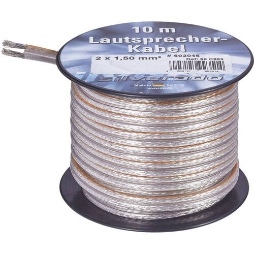 AIV 23557L Luidsprekerkabel 2 x 4.2 mm² Zilver 10 m