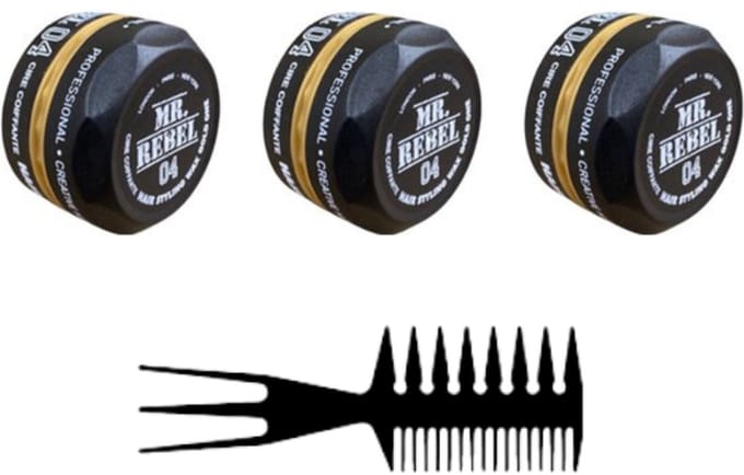 MR REBEL 04 HAIR STYLING WAX GOLD 3 STUKS