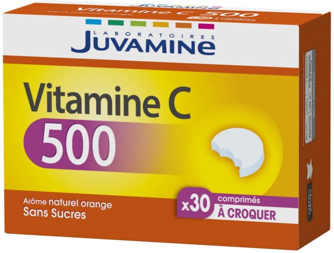 Juvamine Vitamine C 500 30 Kauwtabletten