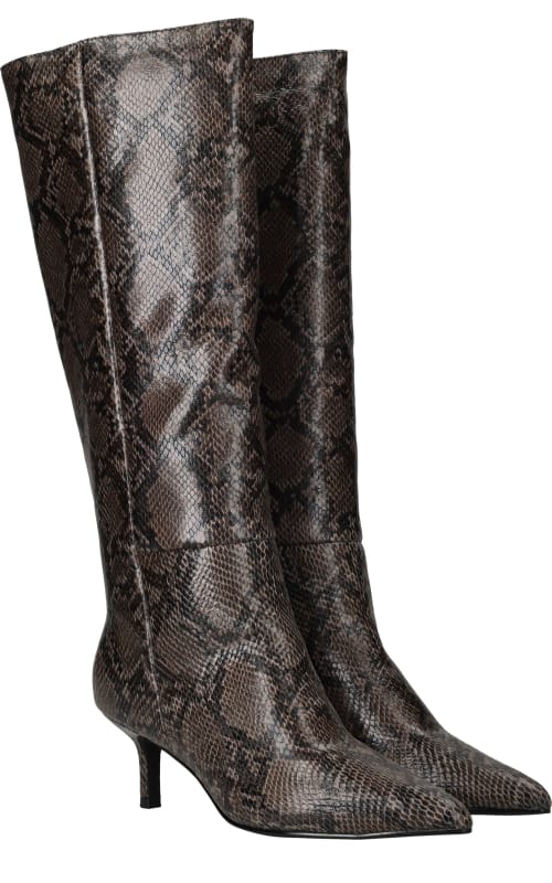 POSH by Poelman Lange laarzen - Dames - Bruin - Maat:41