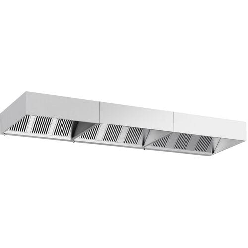 GGM Gastro Kastenhaube - 5400mm - mit Filter & Lampe Zilver