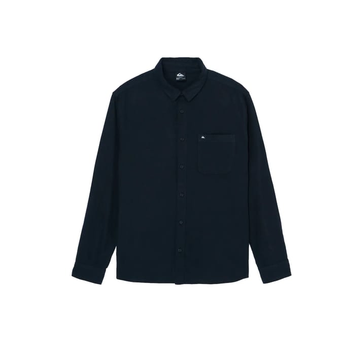 Quiksilver Motherfly Solid Overhemd Met Lange Mouwen Zwart S Man