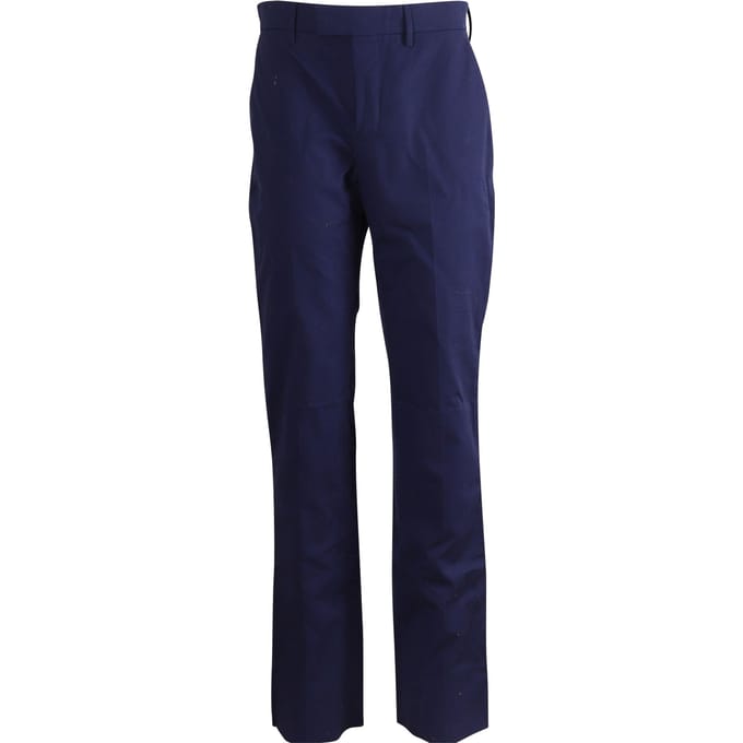 Balenciaga rechte broek van marineblauw katoen