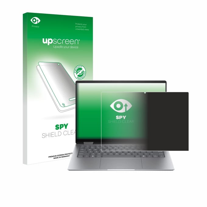 upscreen - privacy screenprotector voor HP Envy x360 14 2-in-1 - Folie Beschermfolie Blauwlichtfilter