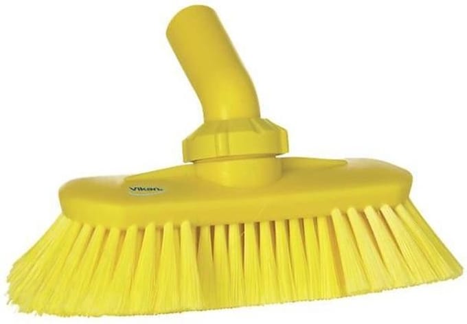 Zachte Hoekverstelbare borstel | Vikan | Hygiëne | Geel