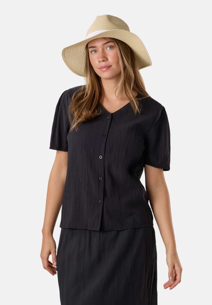 Seaside Savannah Crinkle Blouse – Damesblouse – Maat 38