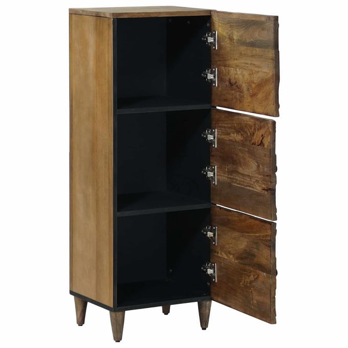 vidaXL - Hoge - Kast - Bruin - 40 - x - 33 - x - 110 - cm - Massief - Mango - Hout