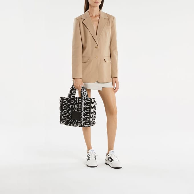De Medium Tote - Marc Jacobs - Synthetisch - Zwart/Ivoor