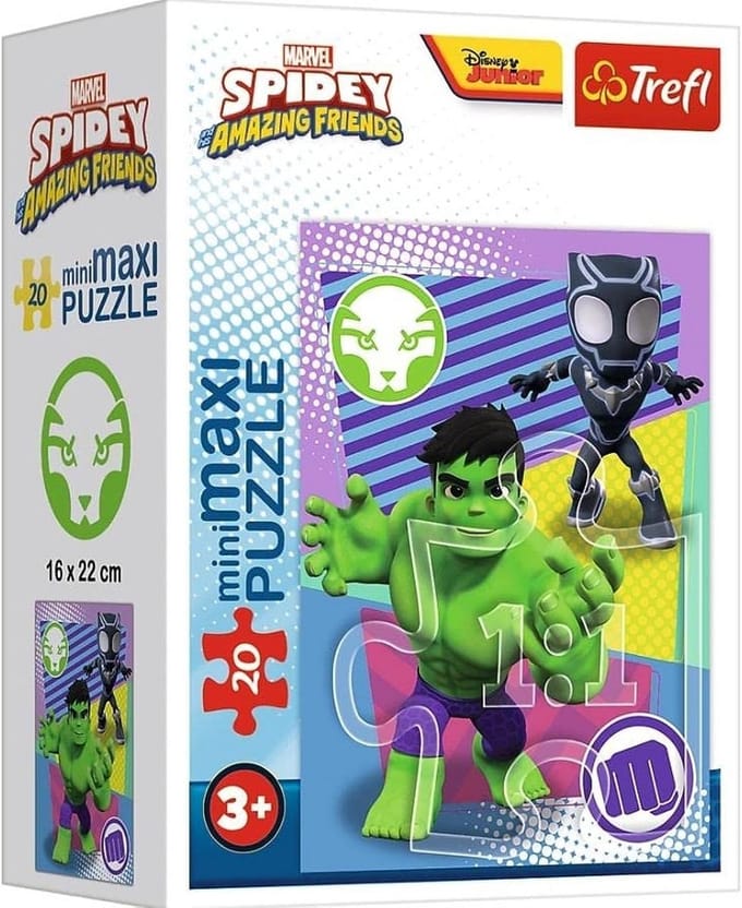 Kinderpuzzel 20 Grote Stukjes - Superheld Thema - Voor Peuters en Kleuters