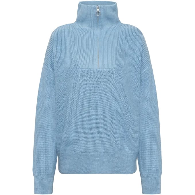 Merino 1/2 zip pullover dames KnowledgeCotton Apparel RWS