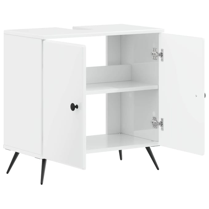 vidaXL - Wastafel - kabinet - voor - de - badkamer - BREDA - Hoogglans - Wit