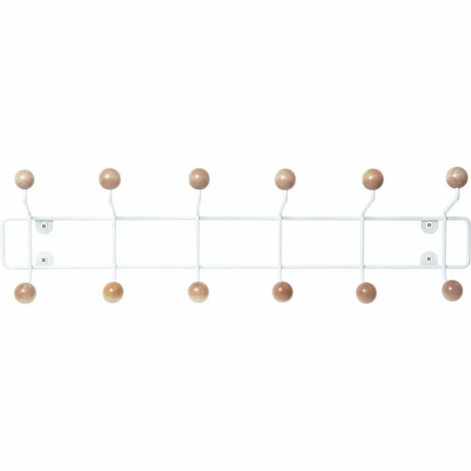 Hoedenstandaard met houten ballen Present Time Saturnus XL