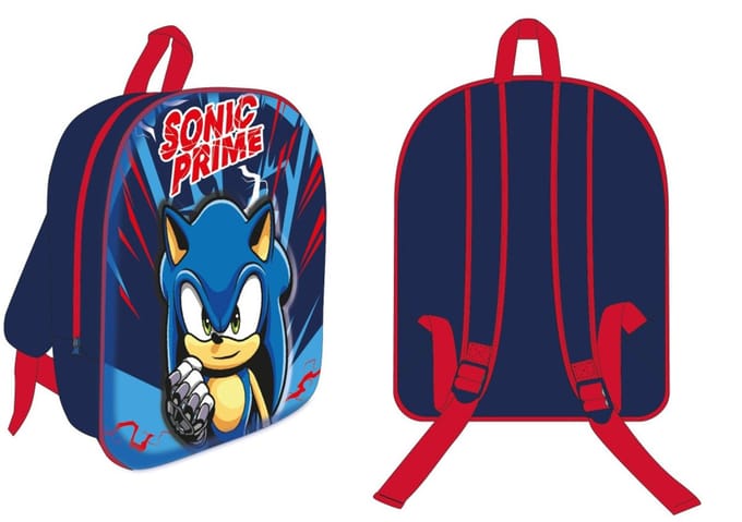 Sonic rugtas Chaos Dash 3D 30 x 26 x 10 cm