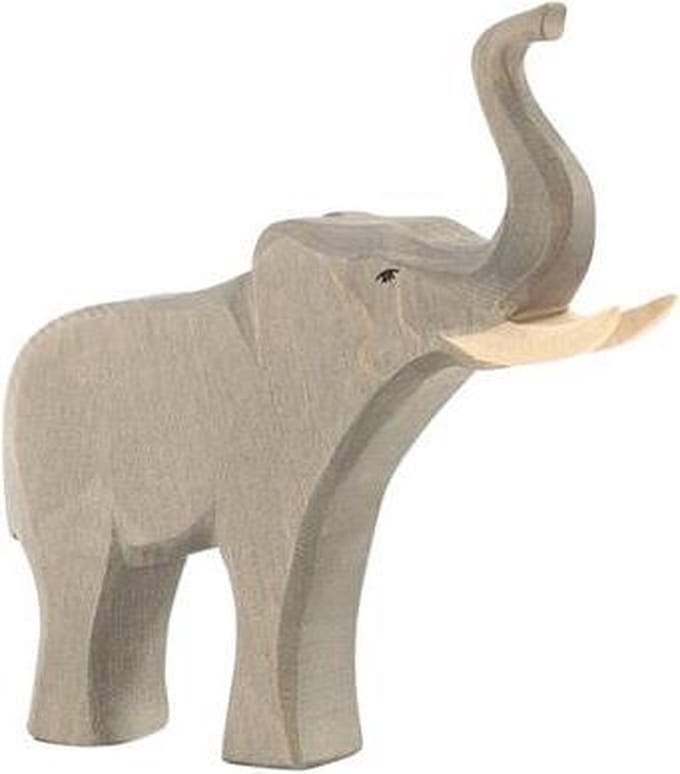 Ostheimer houten olifant stier speelgoed - handgemaakt en duurzaam.