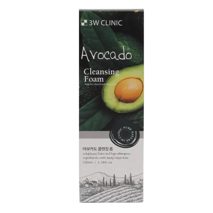 Avocado Reinigingsschuim 3w-clinic met avocadobextract 100 ml
