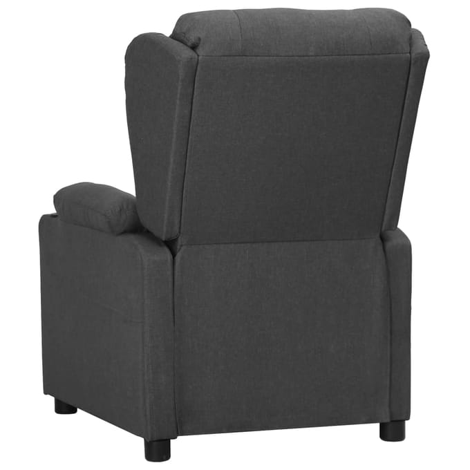 vidaXL - Fauteuil - verstelbaar - stof - donkergrijs