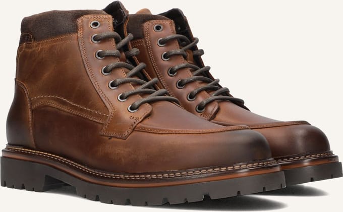Mazzeltov 25570010 Boots Heren - Cognac - Maat 43