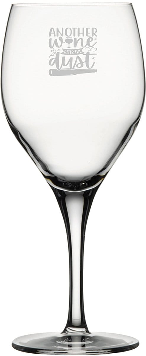Gegraveerde Rode wijnglas 42.5cl Another wine bites the dust
