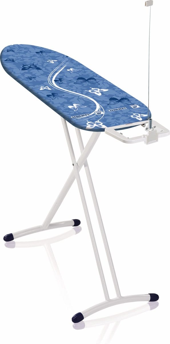 Leifheit strijkplank Air board M Solid - 120 x 38 cm strijkvlak - blauw