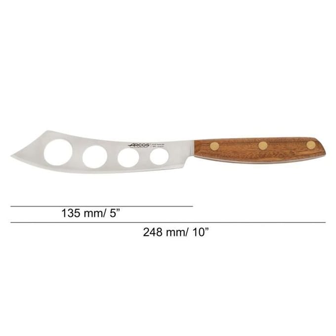Kaasmes Set - ARCOS - Nordika - Nitrum® Roestvrij Staal - Ovengkol Hout - 3 stuks