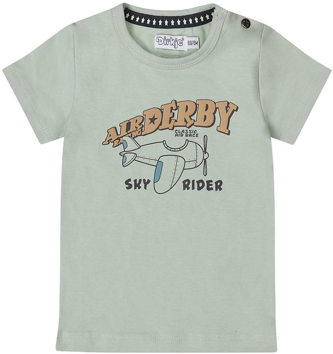 Dirkje - Jongens shirt - Faded Green - Maat 56