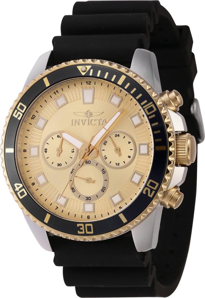 Invicta Pro Diver 46128 Herenhorloge - Quartz Uurwerk - 45 mm