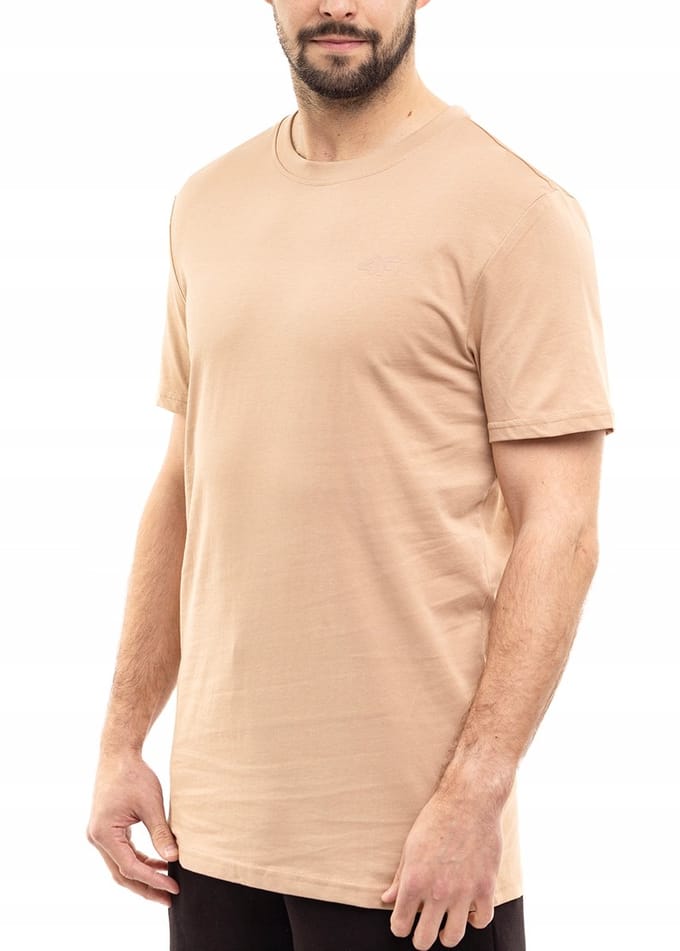 4F T-shirt Heren - Beige - Katoen - Maat M