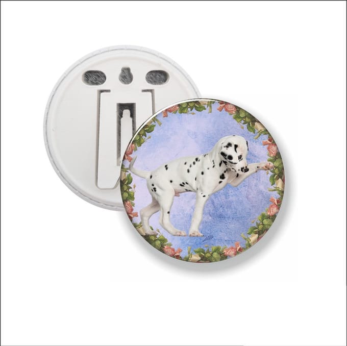 Button Met Clip - Hond